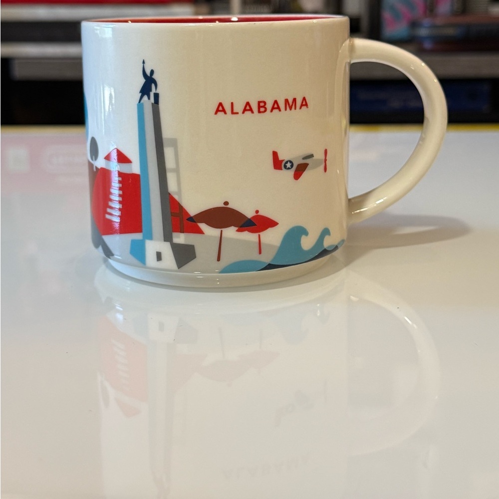 Starbucks You Are Here" Alabama mug is from a retired collection 14oz.